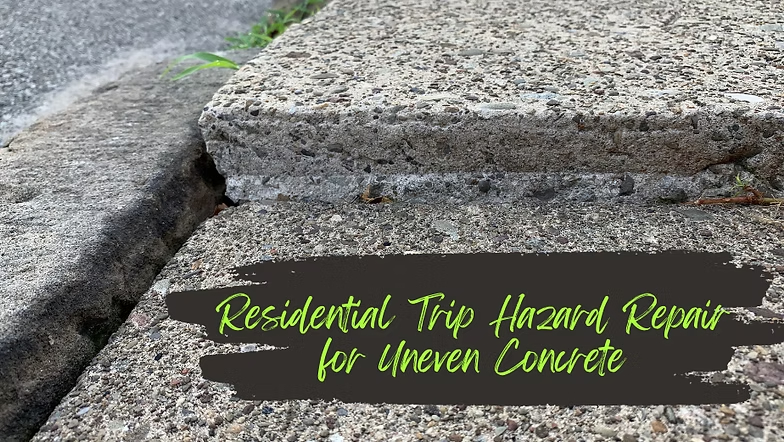 Residential Trip Hazard Repair for Uneven Concrete