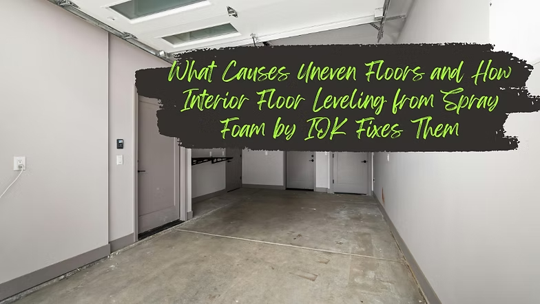 What Causes Uneven Floors and How Interior Floor Leveling from Spray Foam by IOK Fixes Them